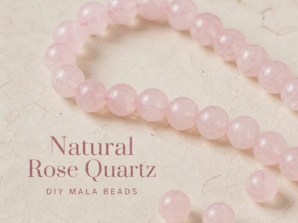 premium-rose-quartz-loose-beads-diy-mala-text-main Premium Natural Rose Quartz Loose Beads for DIY Mala