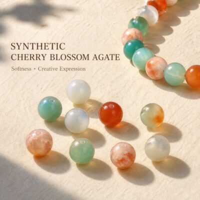 Premium Synthetic & Color-Enhanced Agate Beads for DIY Mala