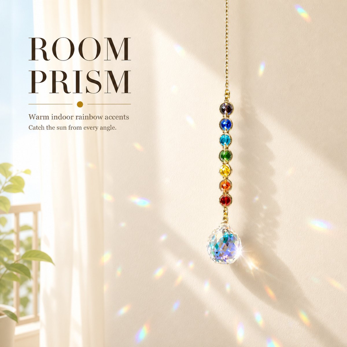 Rainbow Crystal Prism Suncatcher