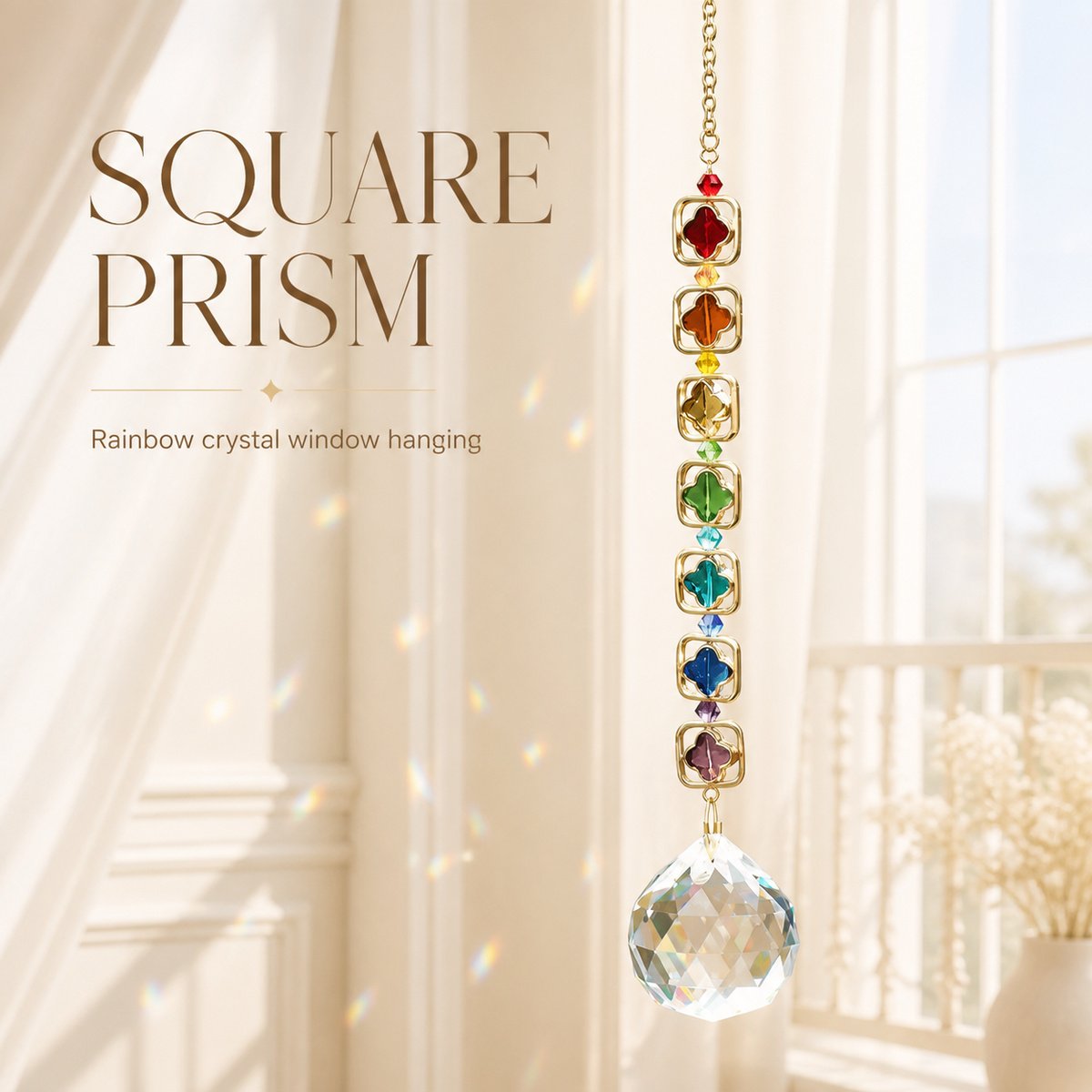 Rainbow Crystal Prism Suncatcher