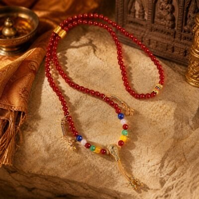 Red Agate 108-Bead Mala