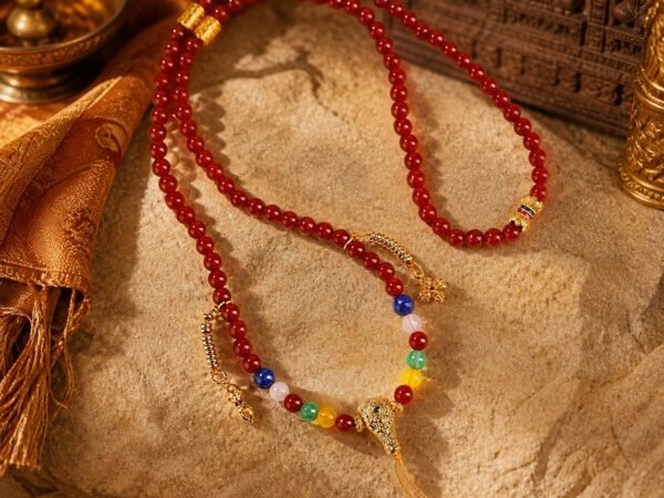 Red Agate 108-Bead Mala