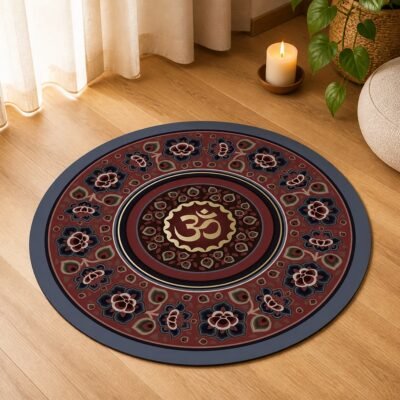 Round Mandala Meditation Mat