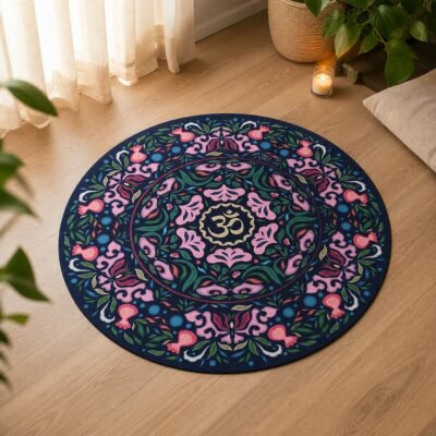 Round Mandala Meditation Mat