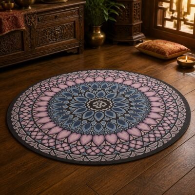 Round Mandala Meditation Mat