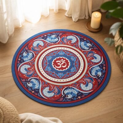Round Mandala Meditation Mat