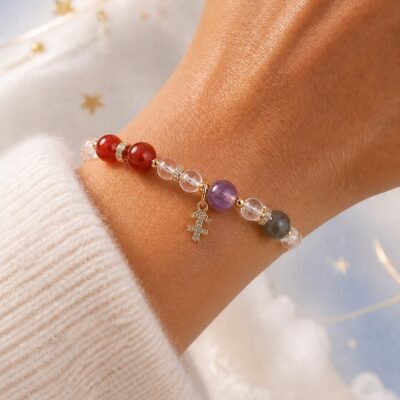 Sagittarius Open Horizon Zodiac Crystal Bracelet