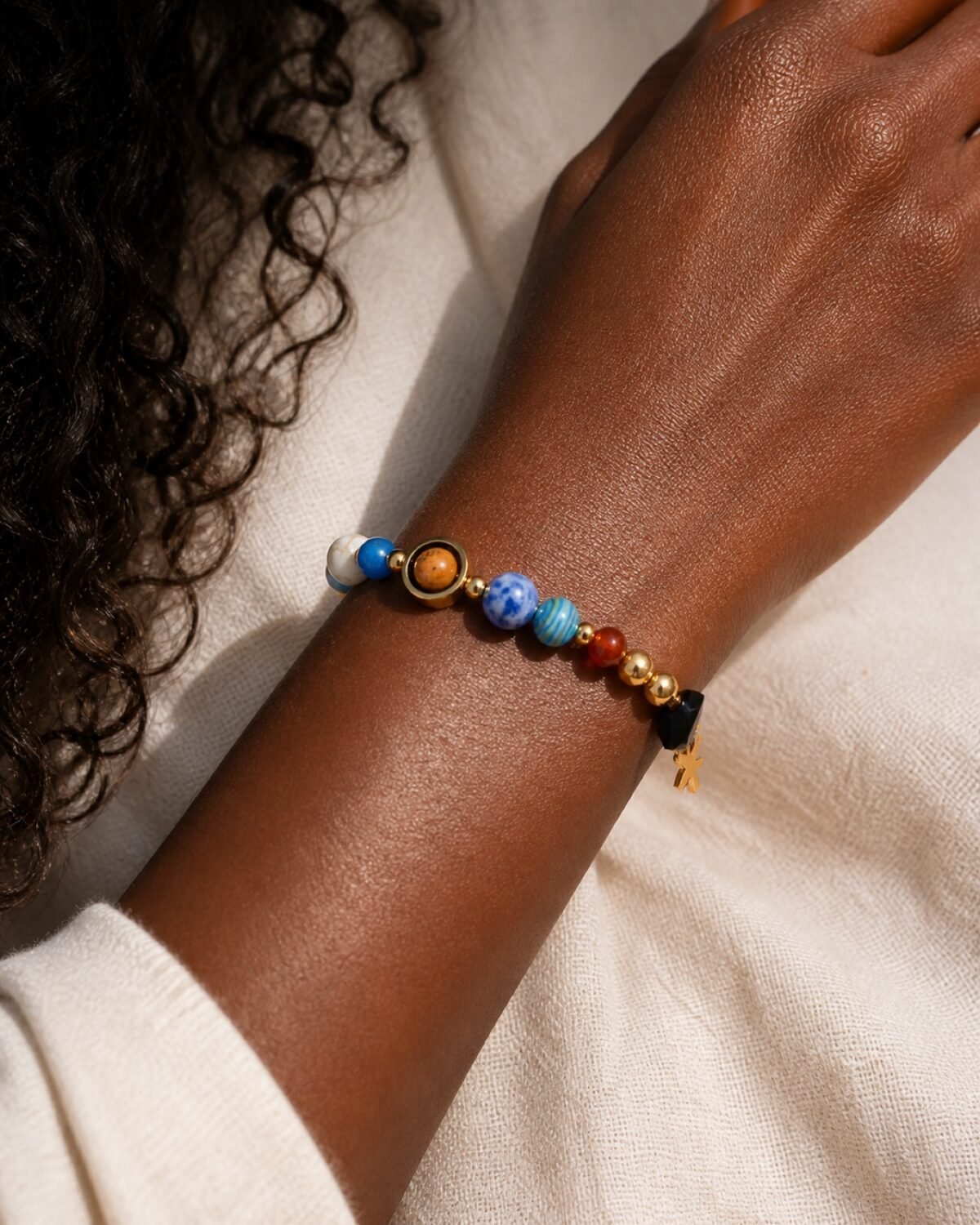 Sagittarius Midnight Zodiac Faceted Crystal Bracelet