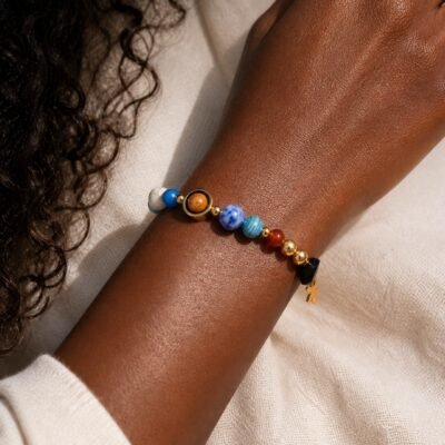 Sagittarius Midnight Zodiac Faceted Crystal Bracelet