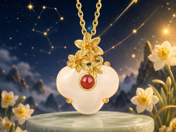 Sagittarius Narcissus Flower Goddess Necklace