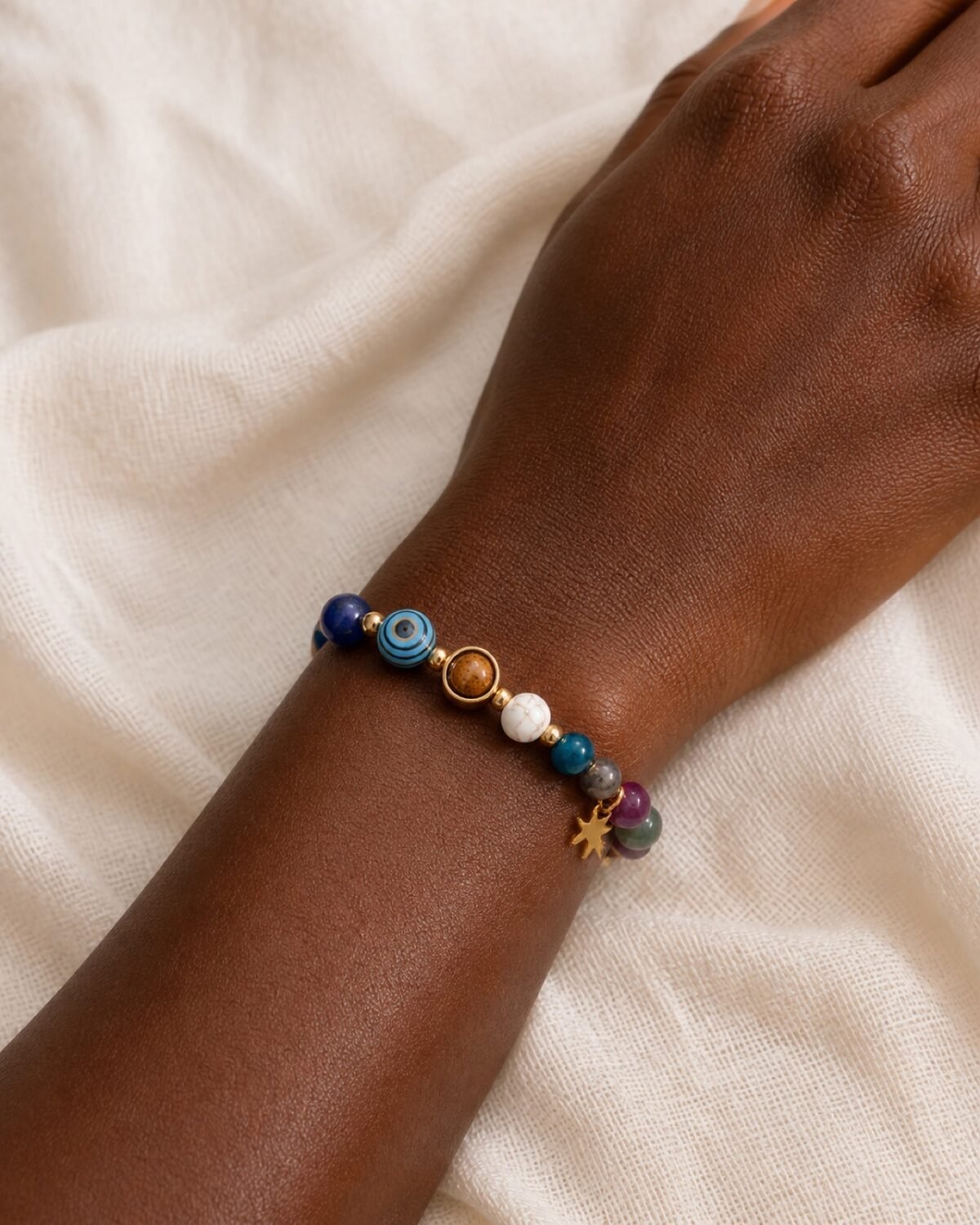 Sagittarius Celestial Light Planetary Bead Bracelet