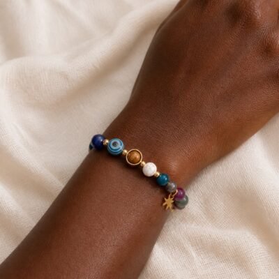 Sagittarius Celestial Light Planetary Bead Bracelet