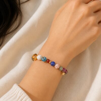 Sagittarius Celestial Light Planetary Bead Bracelet