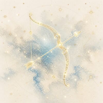 Sagittarius Gold Constellation Medallion Necklace