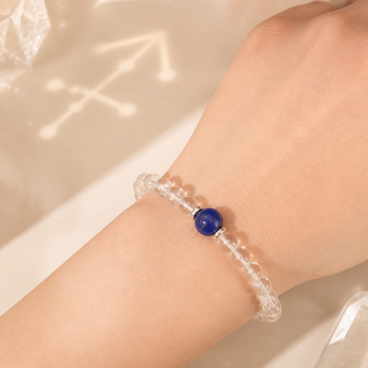 sagittarius-lapis-lazuli-02-worn-light Sagittarius Celestial Birthstone Crystal Bracelet