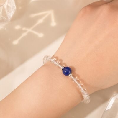 sagittarius-lapis-lazuli-02-worn-light Sagittarius Celestial Birthstone Crystal Bracelet