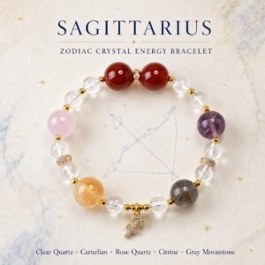 Celestial Path Zodiac Crystal Bracelet — Choose Your Sign - Sagittarius