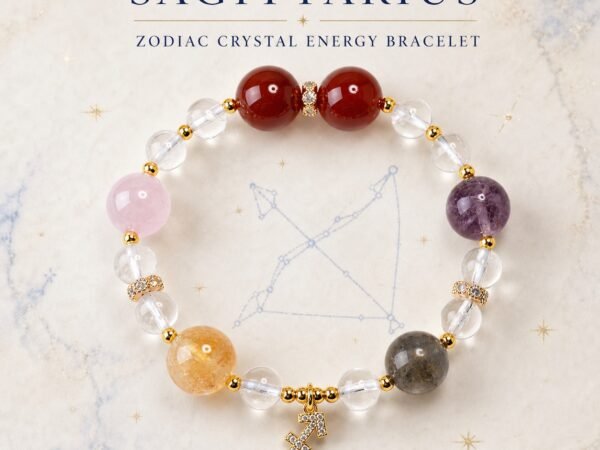 Sagittarius Open Horizon Zodiac Crystal Bracelet
