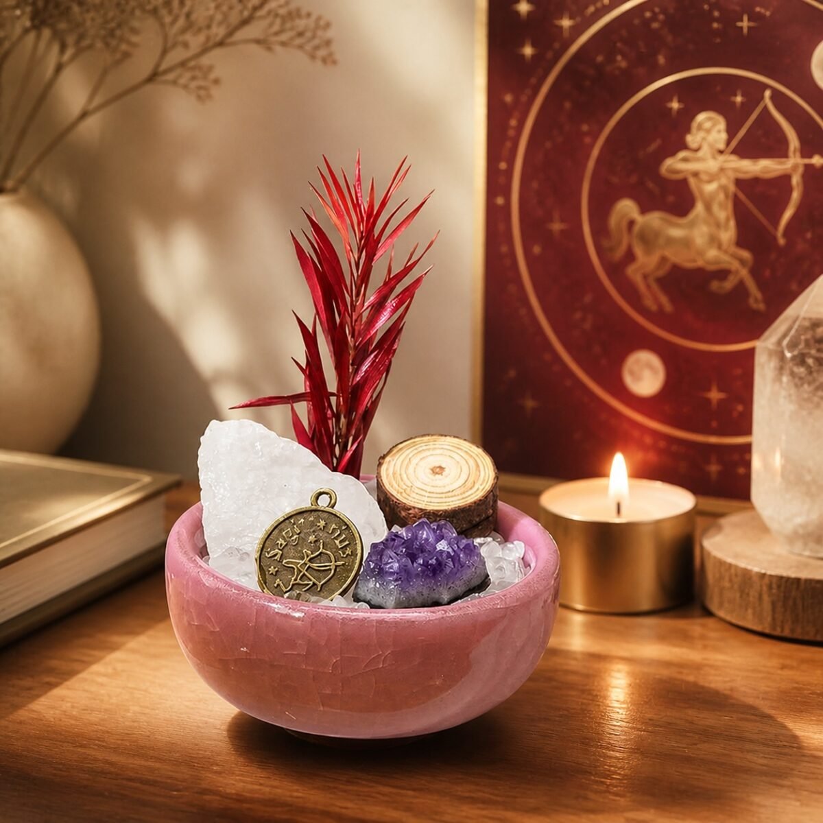 Sagittarius Crystal Micro-Landscape Desk Decor