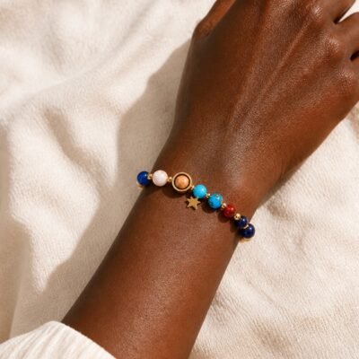 Scorpio Blue Horizon Zodiac Stone Bracelet