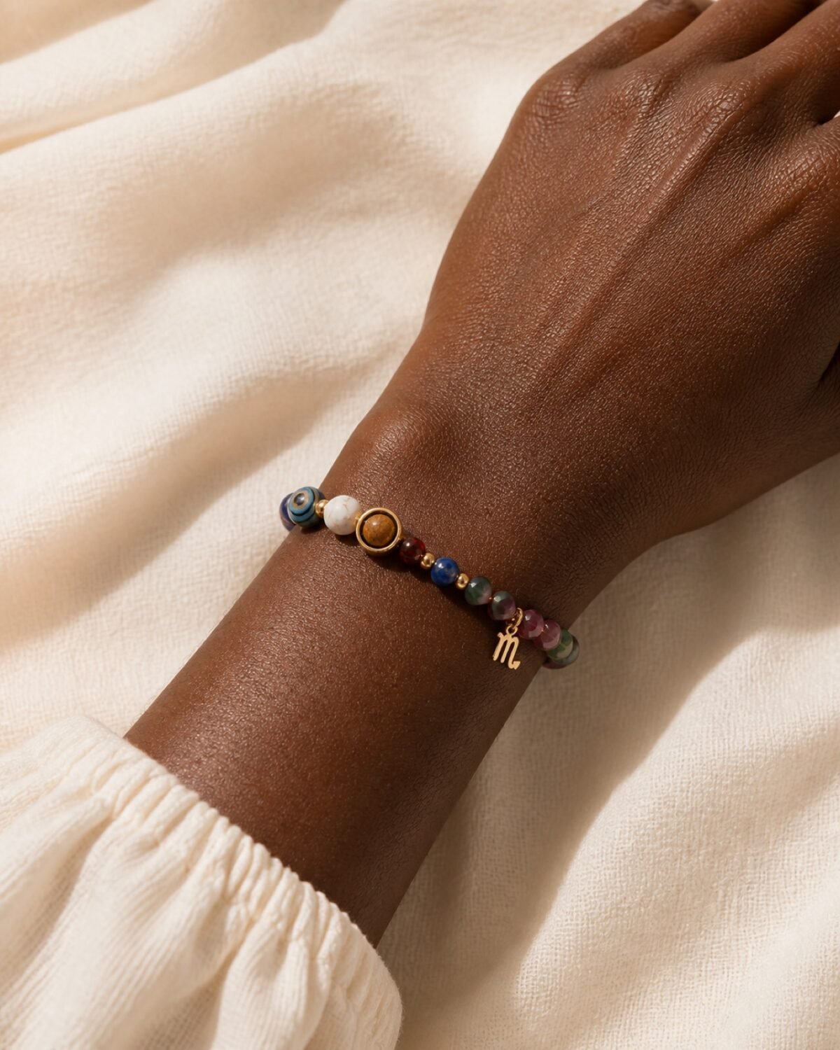 Scorpio Celestial Light Planetary Bead Bracelet