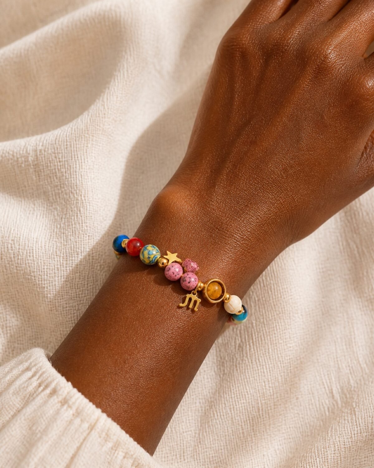 Scorpio Rose Zodiac Totem Bracelet