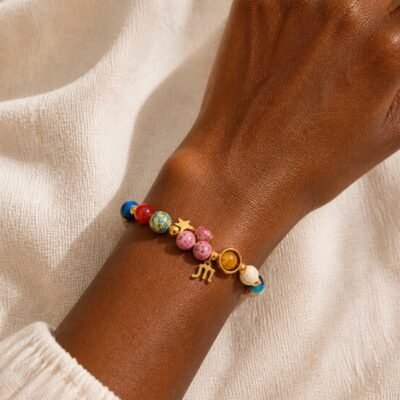 Scorpio Rose Zodiac Totem Bracelet
