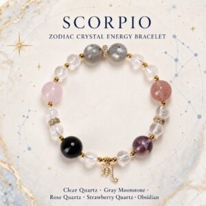 Celestial Path Zodiac Crystal Bracelet — Choose Your Sign - Scorpio