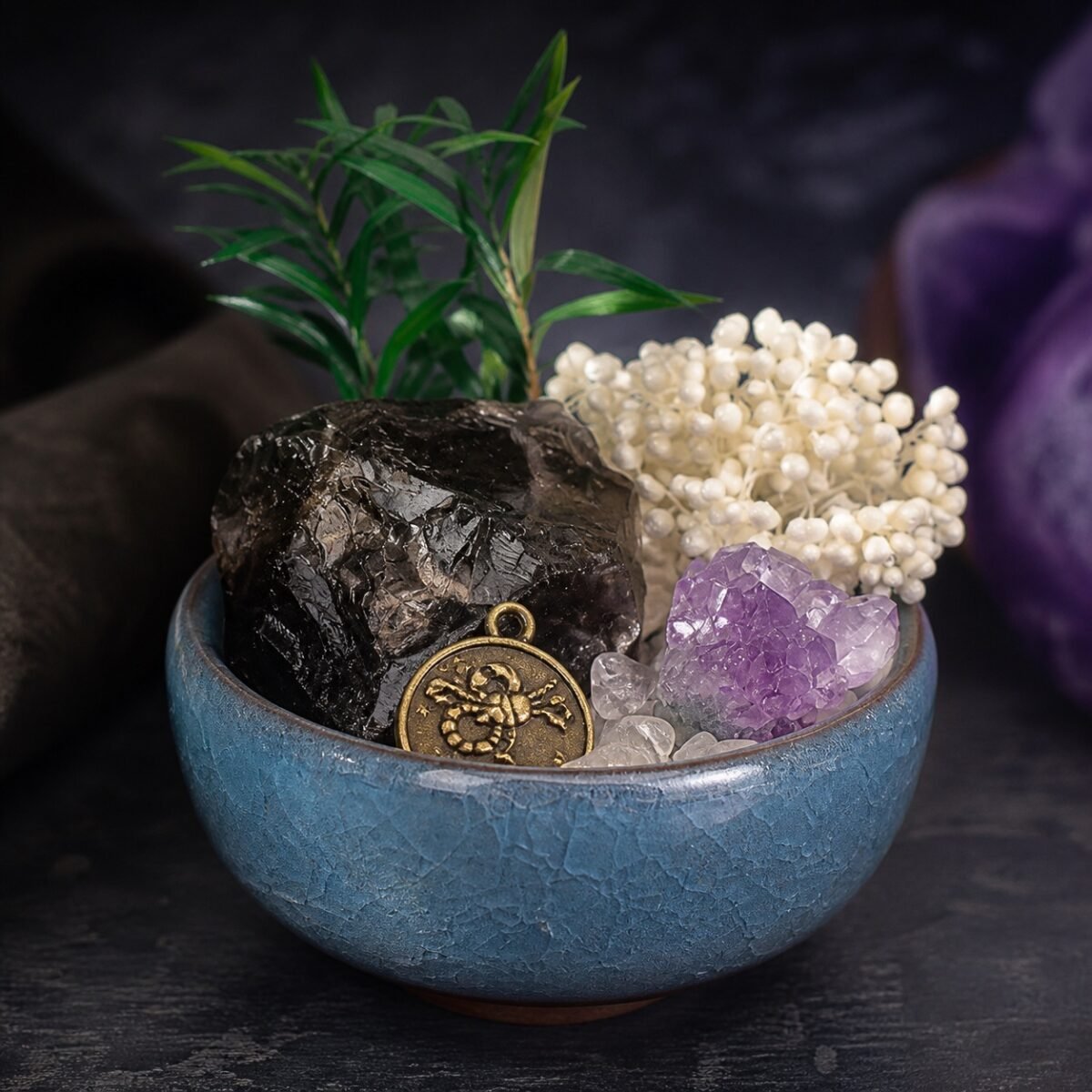 Scorpio Crystal Micro-Landscape Desk Decor