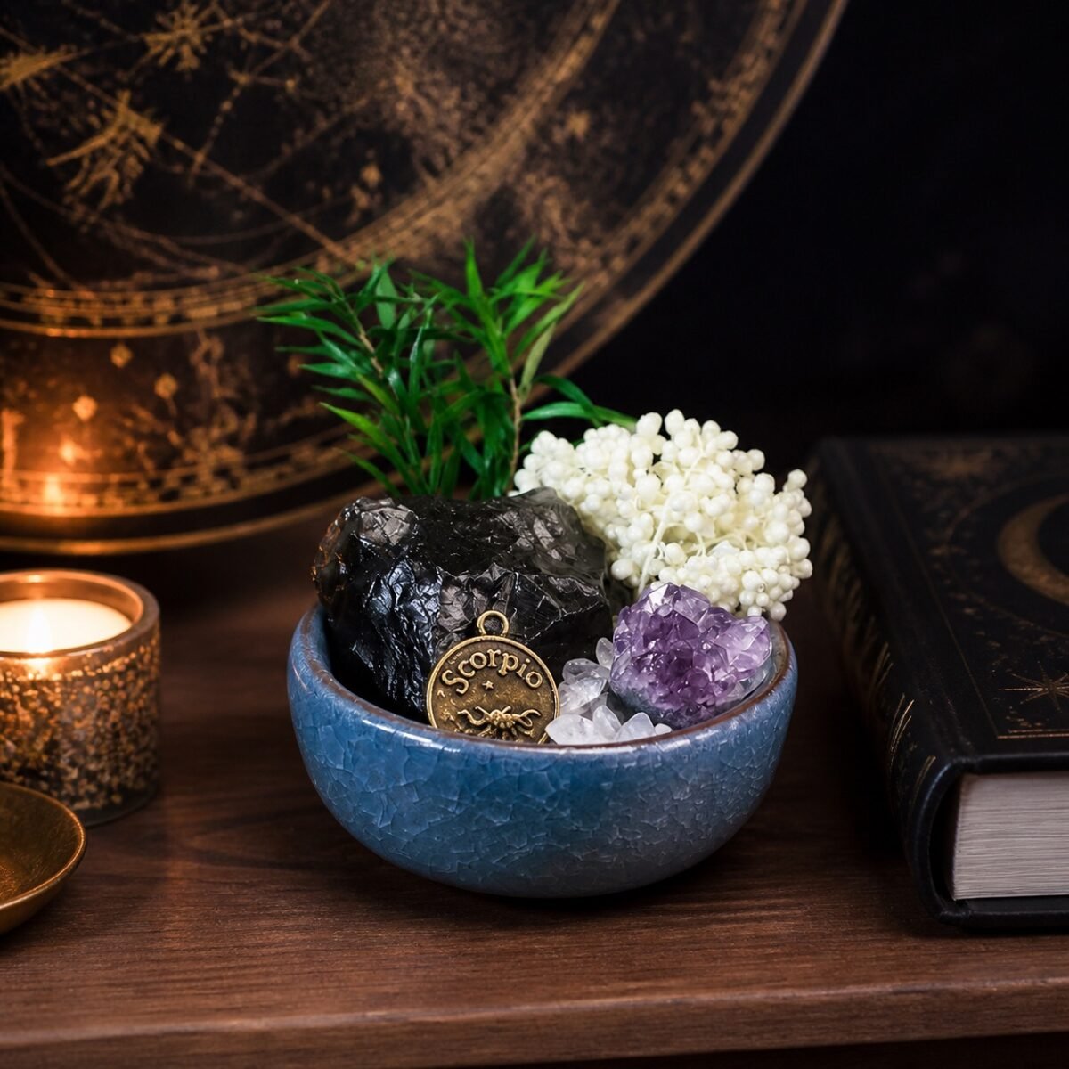 Scorpio Crystal Micro-Landscape Desk Decor