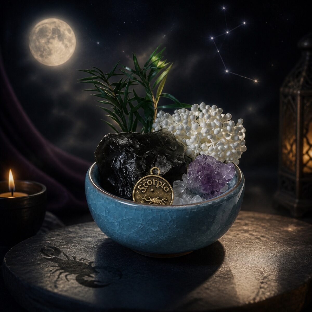 Scorpio Crystal Micro-Landscape Desk Decor