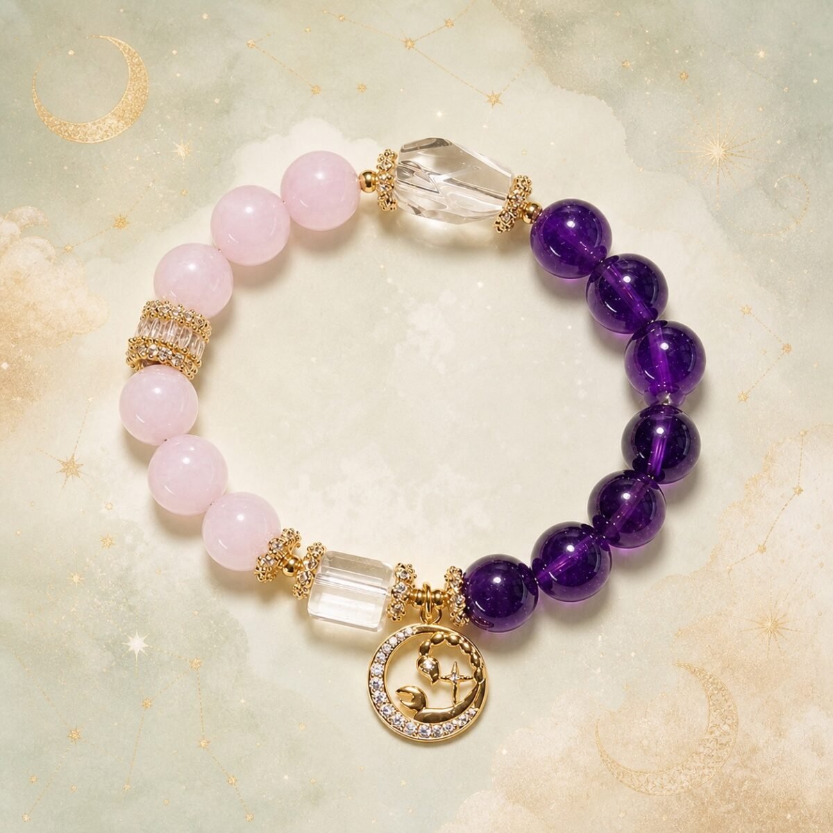 Scorpio Zodiac Crystal Talisman Bracelet