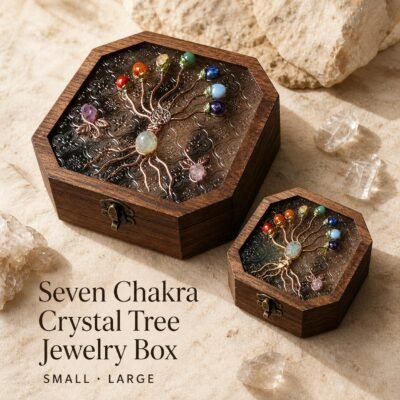 Seven Chakra Crystal Tree Jewelry Box