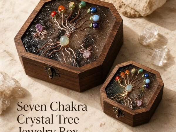 Seven Chakra Crystal Tree Jewelry Box