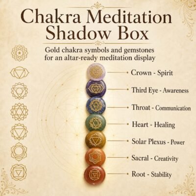 Seven Chakra Gemstone Meditation Shadow Box