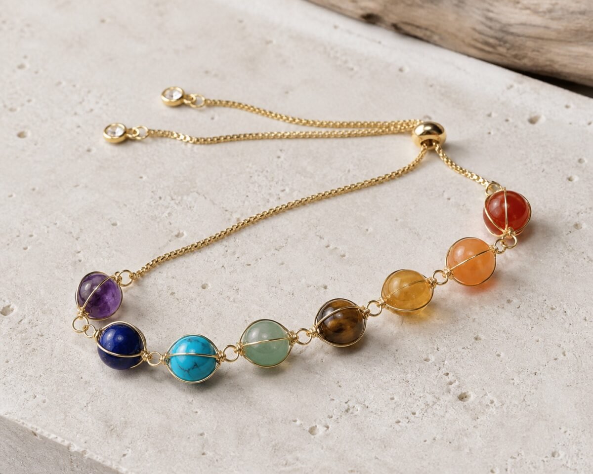 seven-colour-chakra-intention-bracelet-02-detail Seven Colour Chakra Intention Bracelet