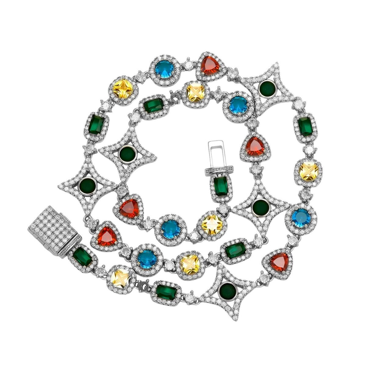 Silver Celestial Gem Tennis Chain