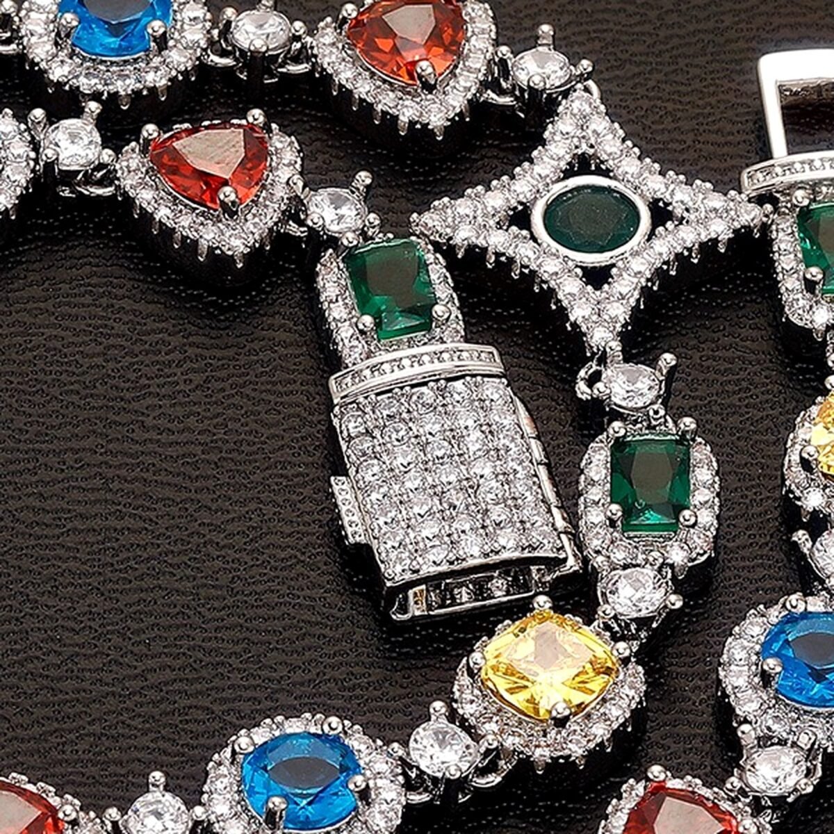 Silver Celestial Gem Tennis Chain