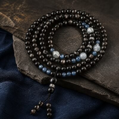 silver-sheen-obsidian-108-bead-mala-main Silver Sheen Obsidian 108-Bead Mala