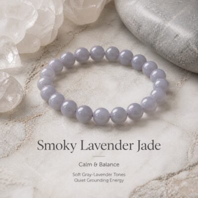 Smoky Lavender Jade Calm Bracelet