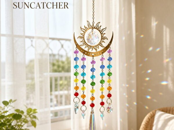 Sun & Moon Crystal Suncatcher