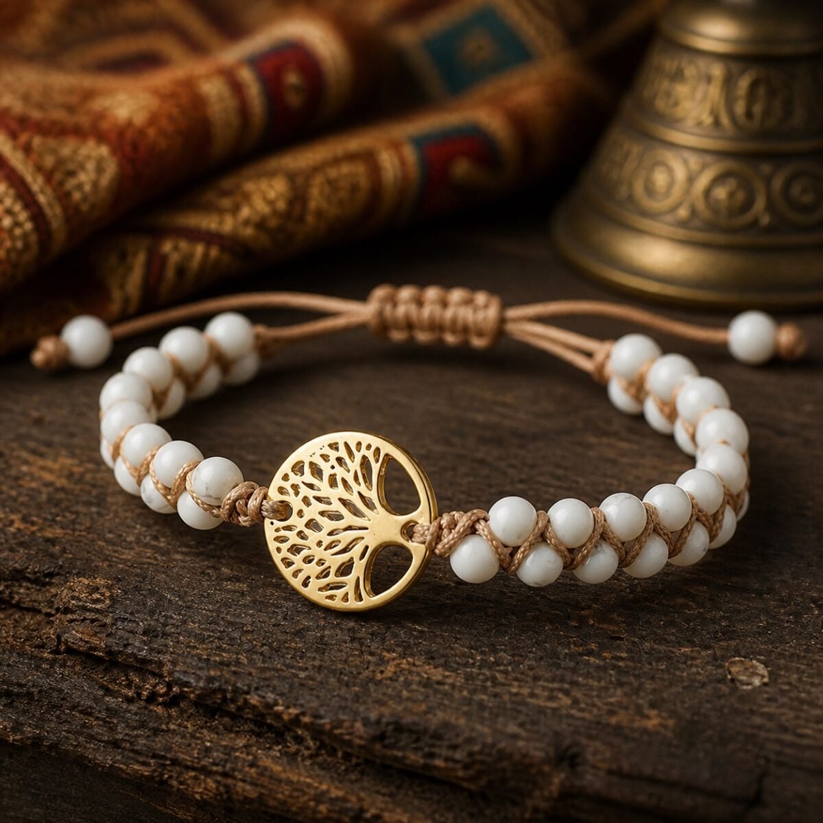 Knotted Stone Intention Bracelet