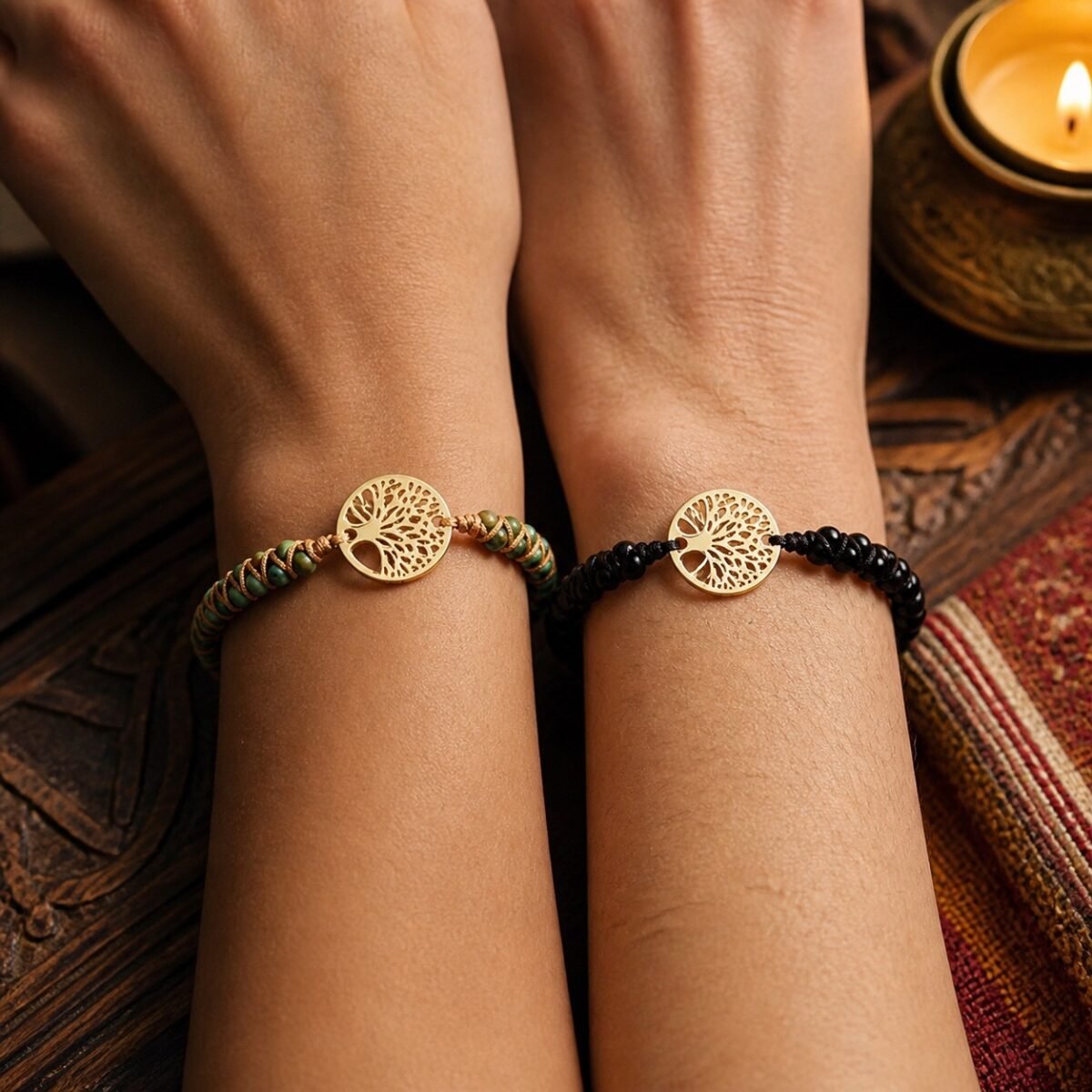 Knotted Stone Intention Bracelet