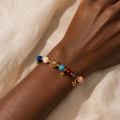 Taurus Blue Horizon Zodiac Stone Bracelet
