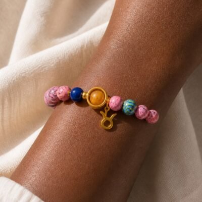Taurus Rose Zodiac Totem Bracelet