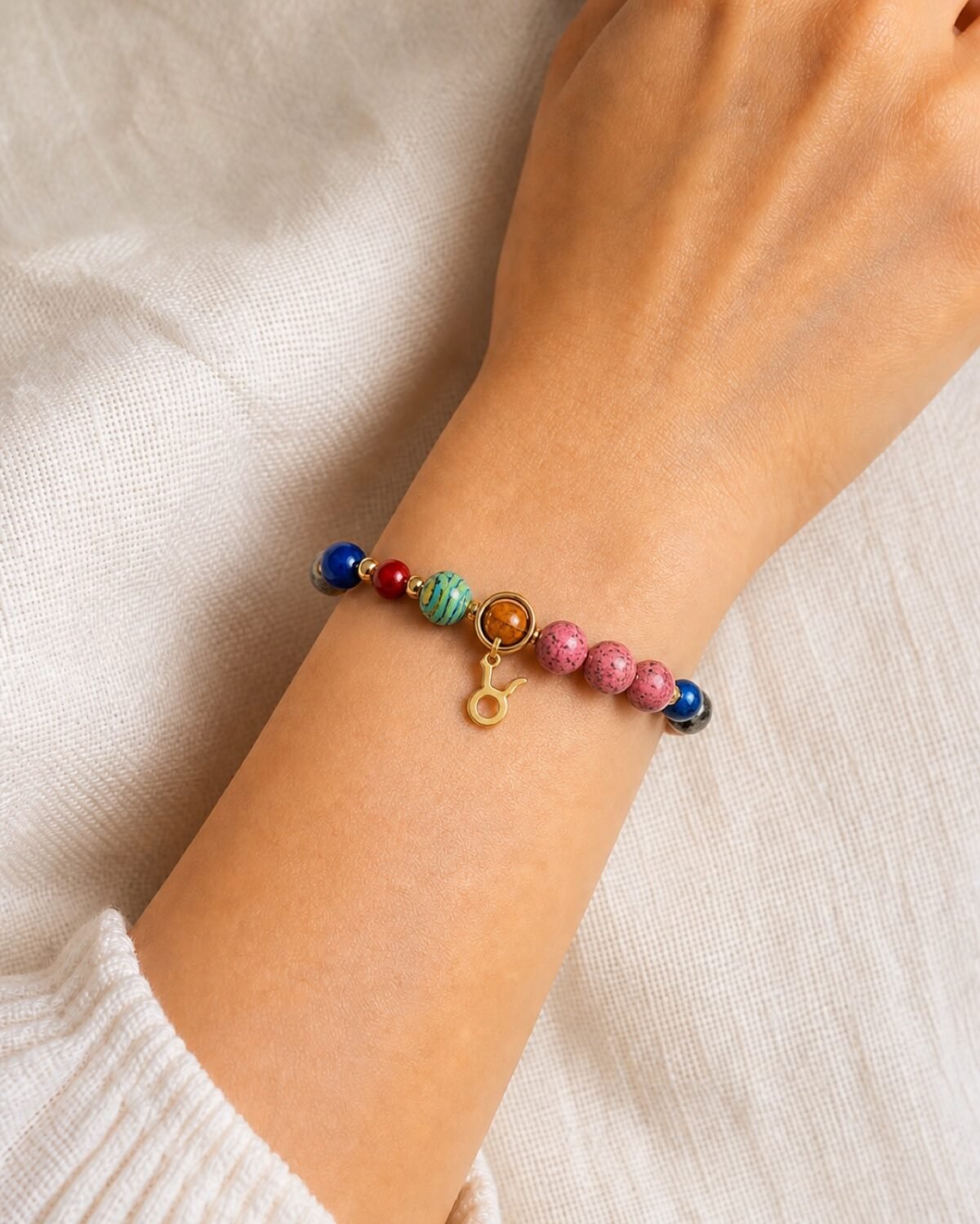 Taurus Rose Zodiac Totem Bracelet