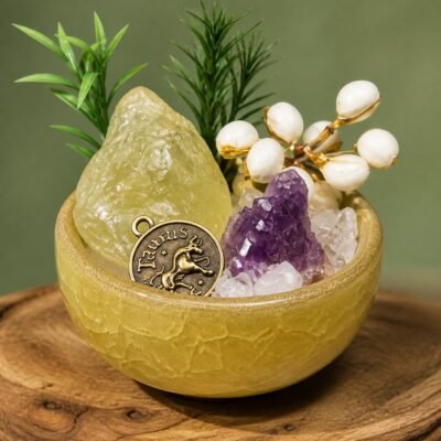 Taurus Crystal Micro-Landscape Desk Decor