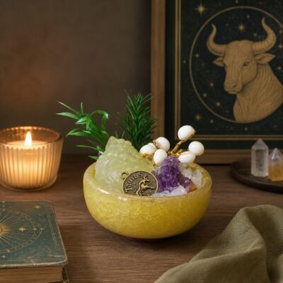 Taurus Crystal Micro-Landscape Desk Decor