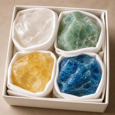 Taurus Four Raw Crystal Gift Set