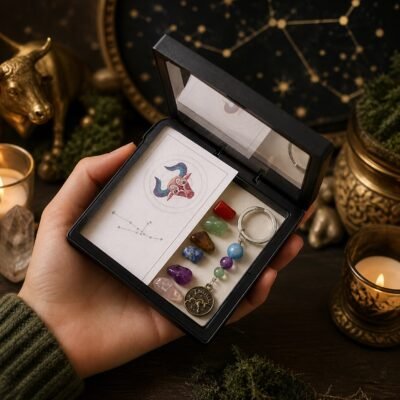 taurus-zodiac-seven-chakra-crystal-keychain-gift-set-03-gift-lifestyle Taurus Seven Chakra Crystal Keychain Gift Set